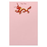 Chinese Red And Gold Year Of The Dragon Writing Stationery Paper