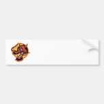 Chinese Red Dragon Bumper Sticker