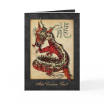 Chinese Red Dragon Greetings & Notecards