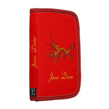 Chinese Red Dragon Personal or Business Folio Planners