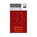 Chinese red hei wedding double happiness stamps stamp
