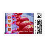 Chinese Red Lantern Stamp
