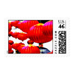 Chinese Red Lantern Stamp