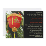Chinese Red Lantern Wedding Invitation