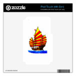 Chinese Red Yellow chuán Junk Ship jGibney The MUS iPod Touch 4G Skins