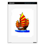Chinese Red Yellow chuán Junk Ship jGibney The MUS iPad 3 Skin