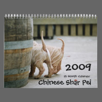 Chinese Shar Pei 15 Month calendars by beverlytazangel Chinese Shar Pei 15 Month calendars