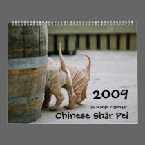 Chinese Shar Pei 15 Month Calendar by beverlytazangel Chinese Shar Pei 15 Month Calendar