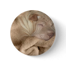 Chinese Shar Pei Camouflage, Wrinkle Hiding Spot Pin