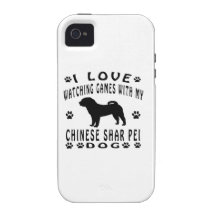 Chinese Shar-pei designs Case-Mate iPhone 4 Covers