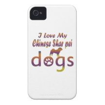 Chinese Shar pei designs iPhone 4 Cases