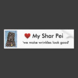 Chinese Shar-Pei Dog Art - Tia Bumper Stickers