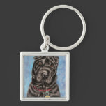 Chinese Shar-Pei Dog Art - Tia Keychains