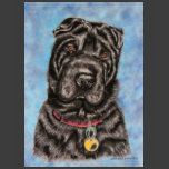 Chinese Shar-Pei Dog Art - Tia Tshirt