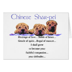 Chinese Shar-pei GREETING AND NOTE CARDS