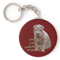 Chinese shar Pei Keychain