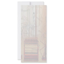 Chinese Spinning Wheel Rack Card
