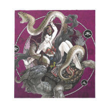 Chinese Spirit of the Turtle Snake Note Pads