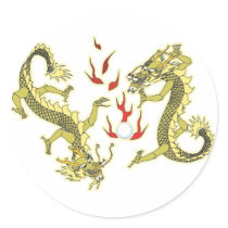 Chinese Style Dragons stickers