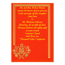 Chinese Style Wedding Invitation invitations