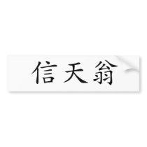 Chinese Symbol for albatross Bumper Sticker