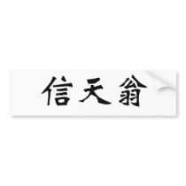 Chinese Symbol for albatross Bumper Sticker