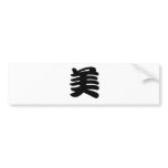 Chinese Symbol for beauty Bumper Sticker