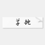 Chinese Symbol for grass snake Bumper Stickers