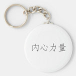 Chinese Symbol for inner strength Key Chains