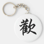 Chinese symbol for Joy  (brushed) Keychain