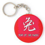 Chinese Symbol for Rabbit Yr of the Rabbit keychains