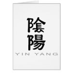 Chinese Symbol for Yin Yang Greeting Card