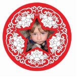 Chinese Theme Christmas Personalized Ornament Cut Outs