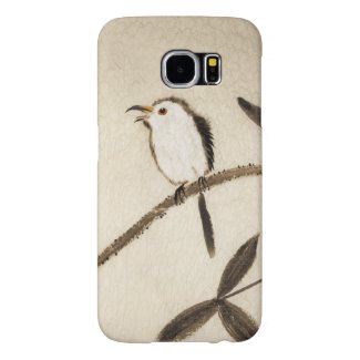Chinese traditional ink painting with birds samsung galaxy s6 cases