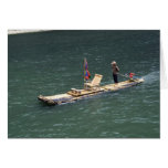 Chinese Transport on the Li River Guilin Greeting Card