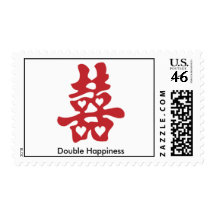 chinese, vietnamese, Double Happiness Postage Stamps