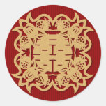 Chinese wedding double happiness red stickers