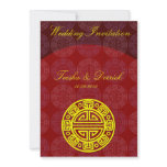 Chinese wedding invitation card designed by Kanjiz