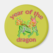 Chinese Year of the Dragon Illustration Magnet