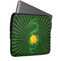 Chinese Year of the Dragon Jade Green Computer Sleeves