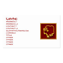Chinese Year Of the Ox Business Card