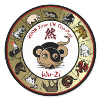 Chinese Year of the rat 2008 stickers