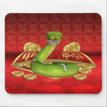 Chinese Year Of The Snake Mouse pad, mouse mat mousepads