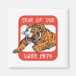 Chinese Year Of The Tiger 1974 Gift Refrigerator Magnet