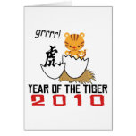 Chinese Year of The Tiger 2010 Baby Greeting Cards