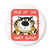 Chinese Year of The Tiger 2010 Refrigerator Magnet