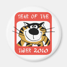 Chinese Year of The Tiger 2010 Refrigerator Magnet
