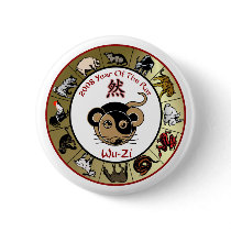 Chinese Zodiac 2008 Year Of The Rat Buttons