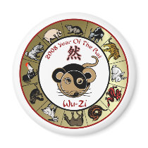 Chinese Zodiac 2008 Year Of The Rat Magnet