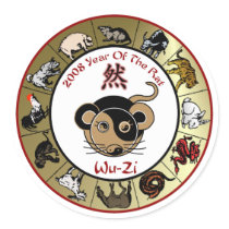 Chinese Zodiac 2008 Year Of The Rat Stickers